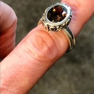 Beautiful Silpada Smokey Topaz ring